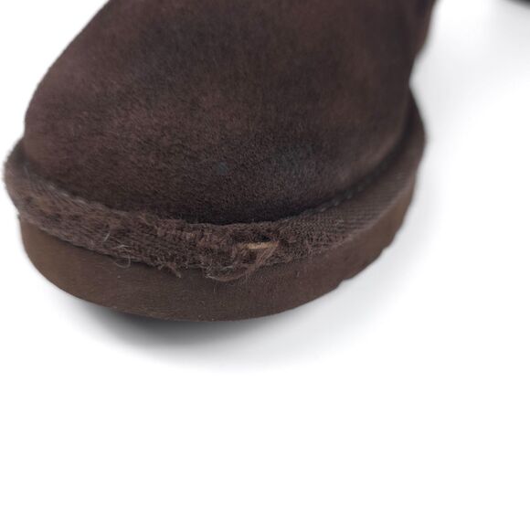 UGG Australia Bailey Bow II Suede Winter Boots 6 Sherpa Chocolate Brown Y2k 90s - Picture 6 of 7